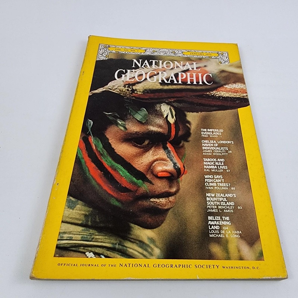 National Geographic Magazine January 1972 No Insert